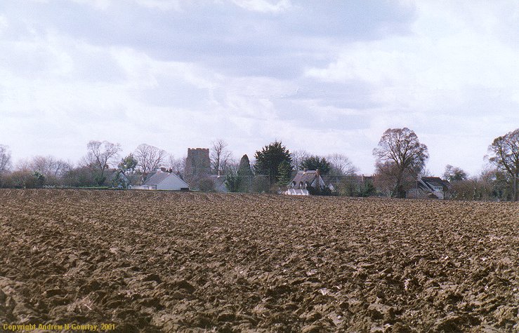 The village - approaching from the north